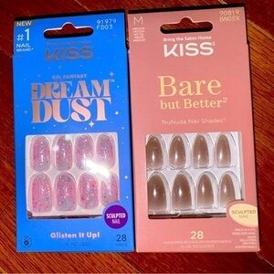 BUNDLE: KISS GEL FANTASY DREAMDUST & BARE BUT BETTER Press on Nails